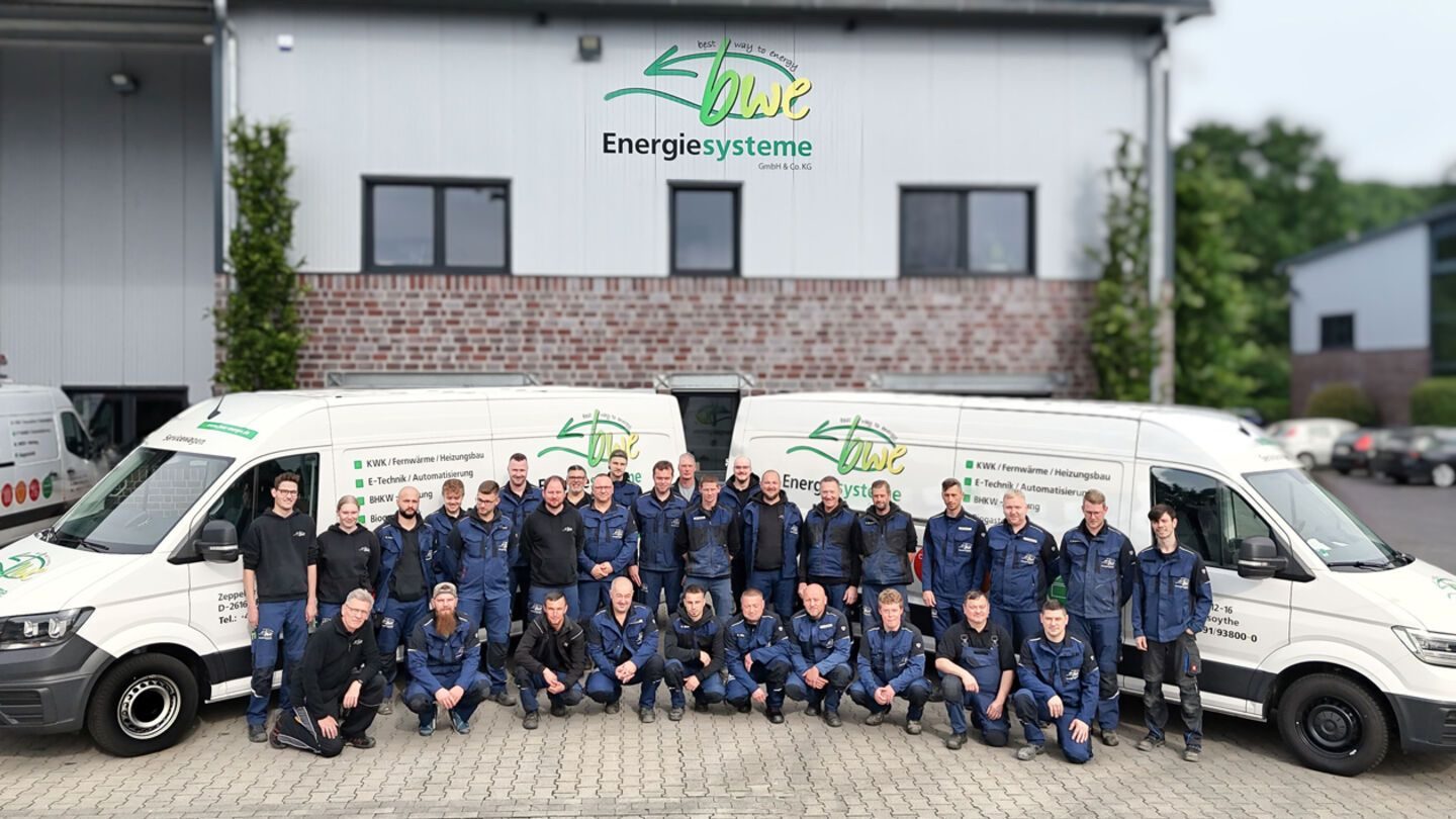 Kolleg:innen bei bwe Energiesysteme GmbH & Co. KG